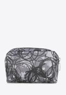 Kisméretű női neszeszer táska, szürke fekete, 95-3-101-X4, Fénykép 4