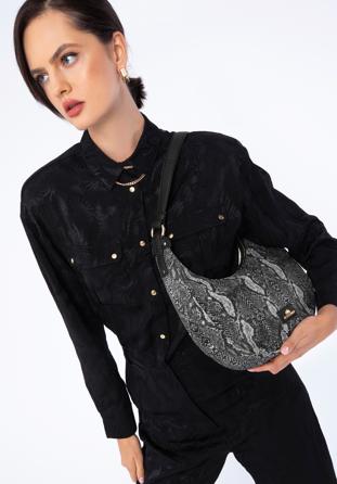 Női mintás bagett táska, szürke fekete, 97-4E-501-X5, Fénykép 1