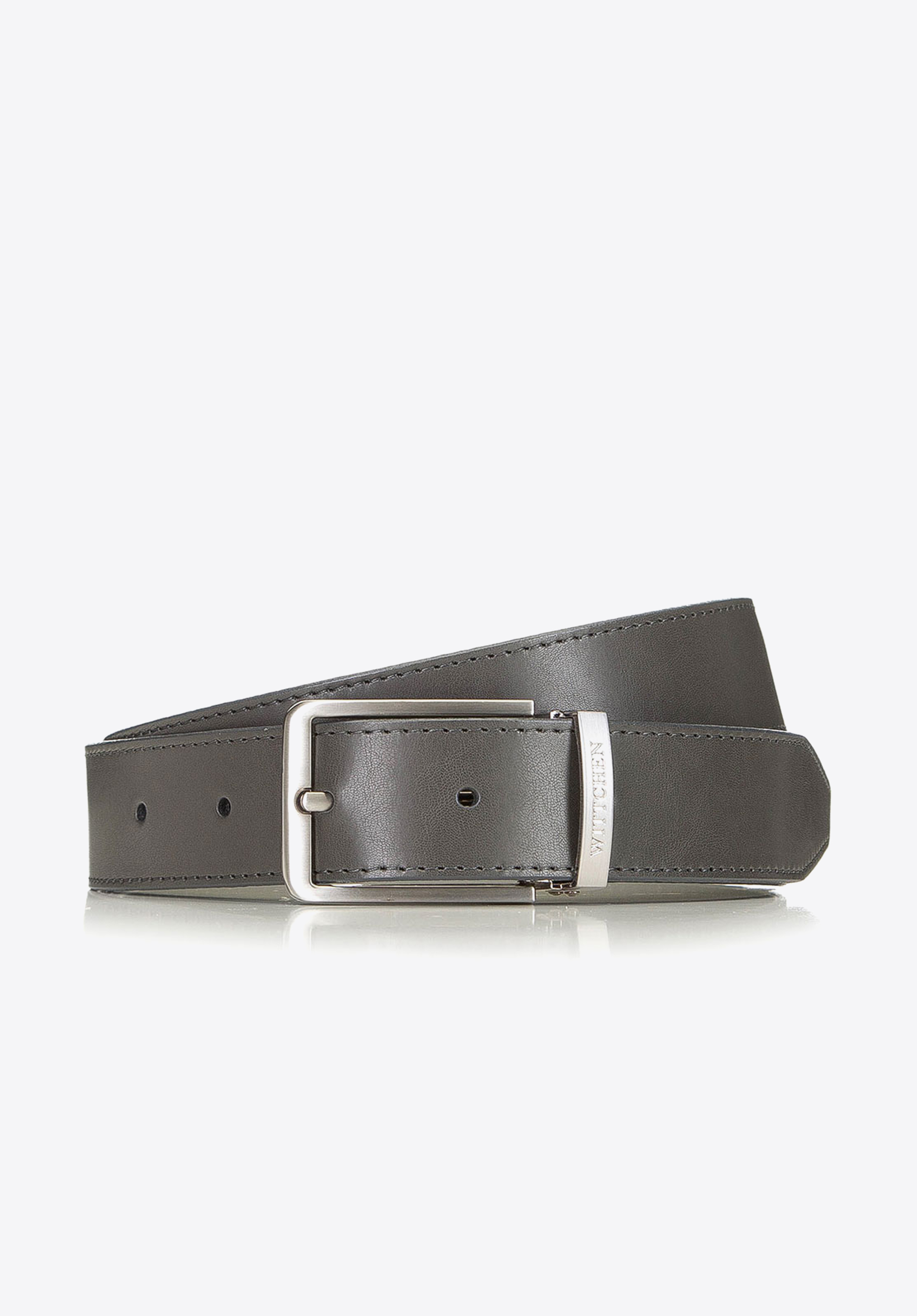 férfi bőröv, szürke, 90-8M-305-8-12, Fénykép 1