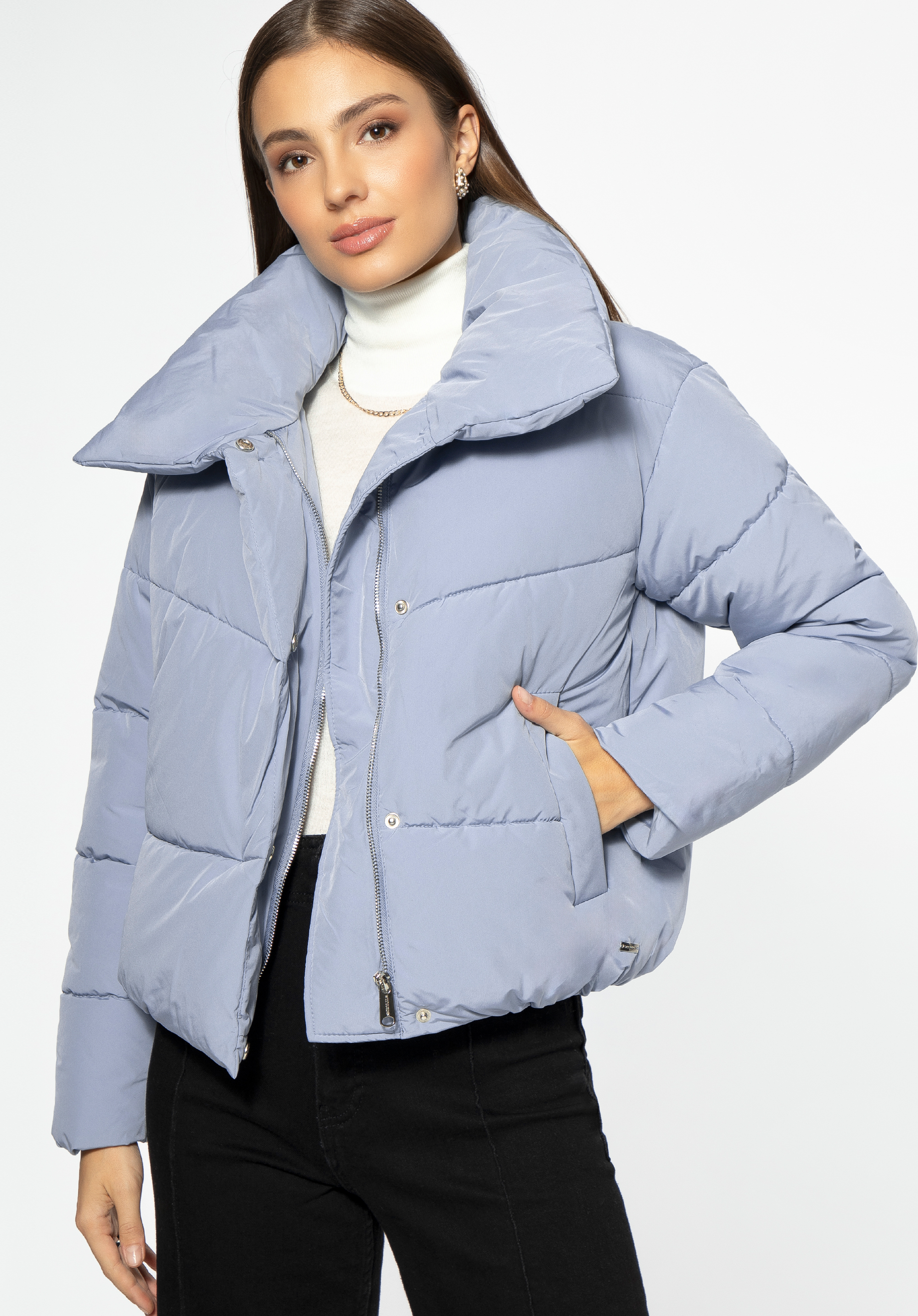 Női oversize steppelt kabát