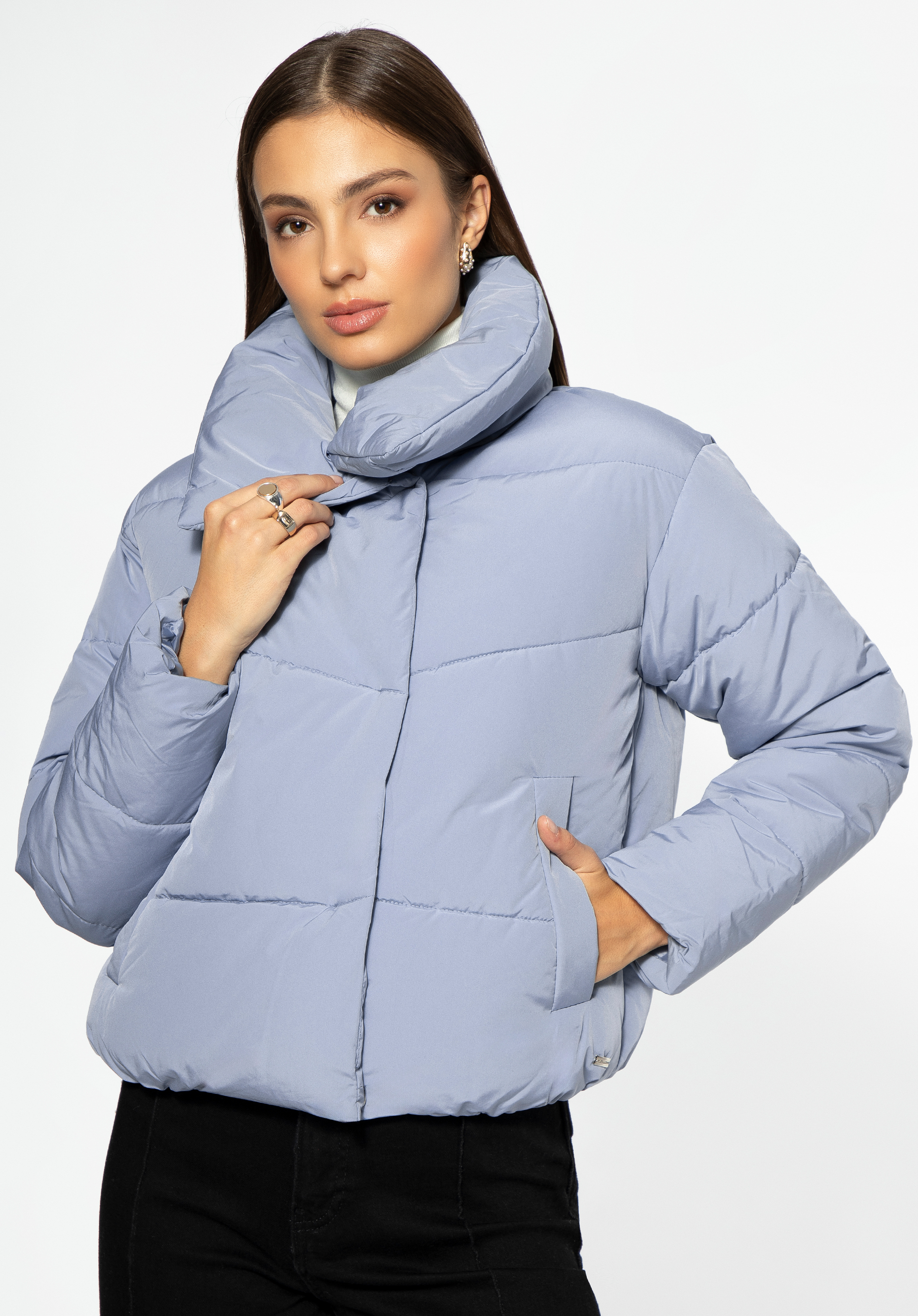 Női oversize steppelt kabát