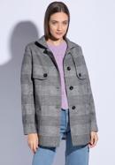 Női kabát, szürke, 85-9W-102-1-XL, Fénykép 2