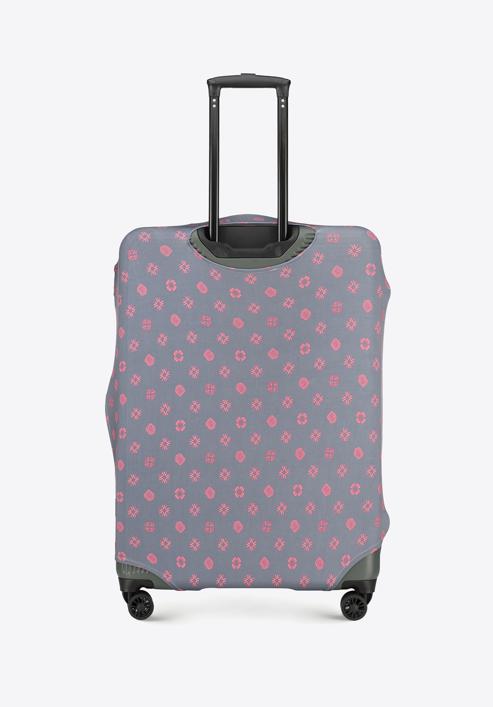 Nagyméretű bőröndvédő huzat, szürke-rózsaszín, 56-30-033-10, Fénykép 3