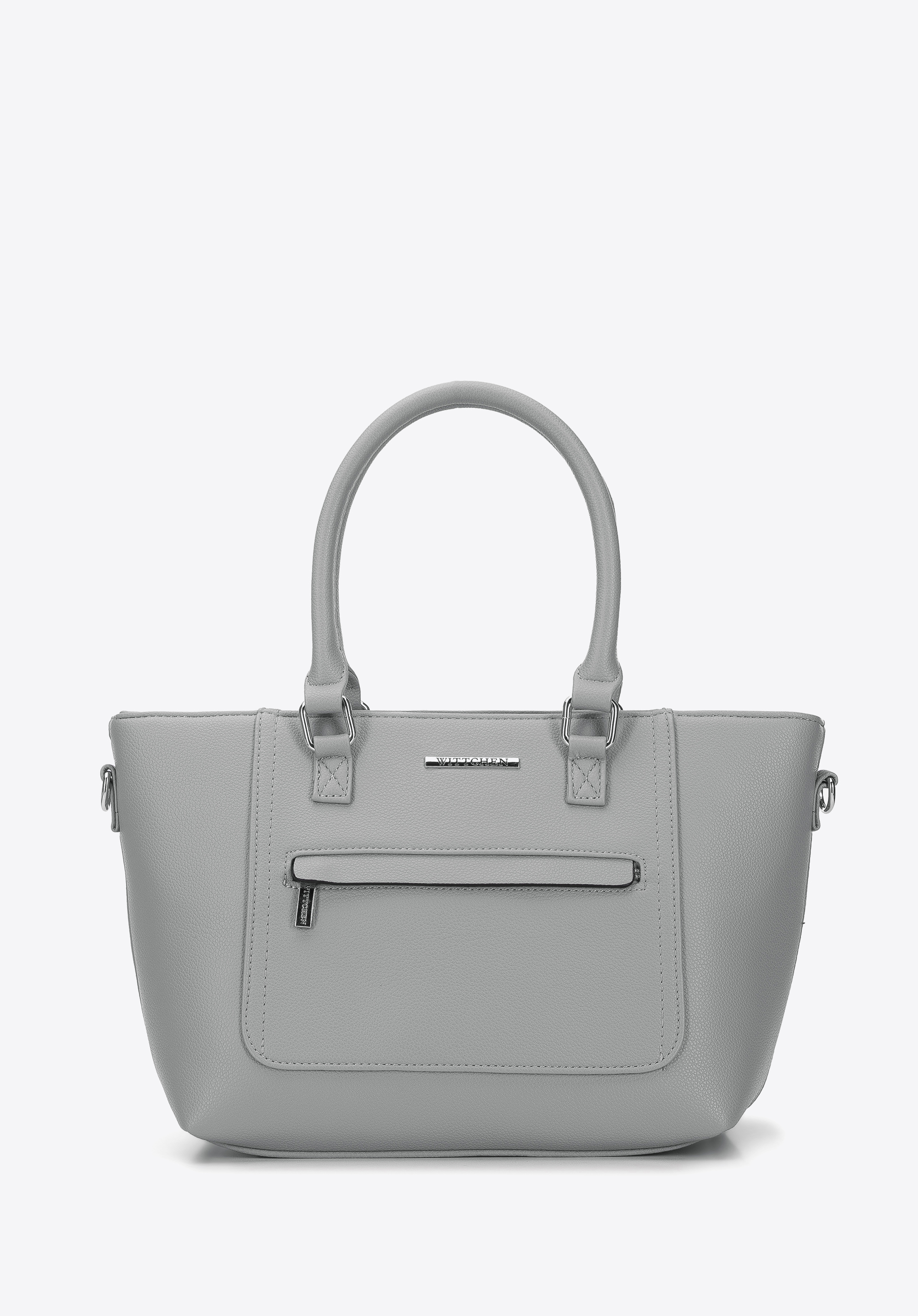 Köfferchen mit flacher Vordertasche, grau, 96-4Y-717-7, Bild 1