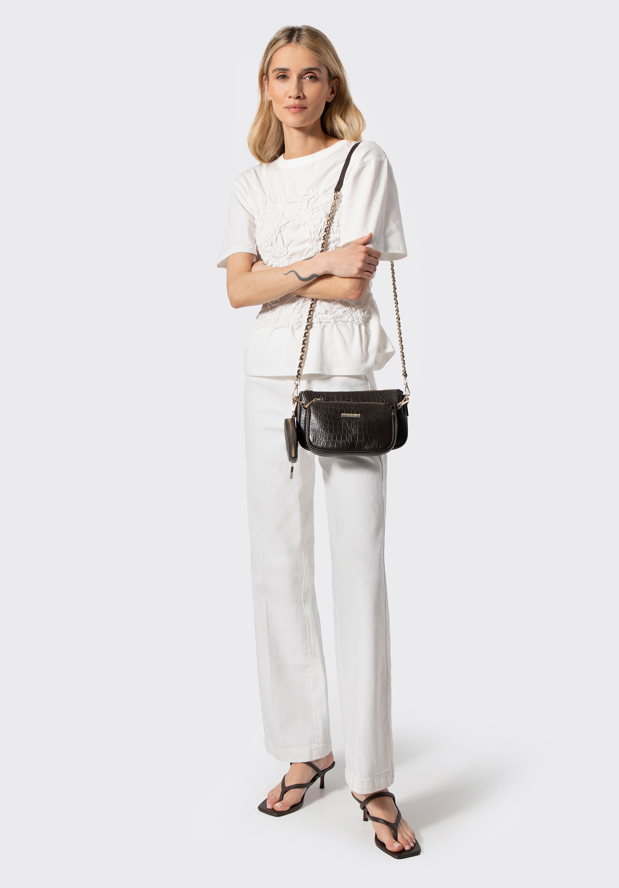 Cross body bag, темно-коричневий, 29-4E-011-4, Фото 1