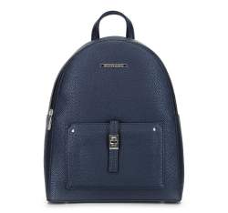 Женский рюкзак с передним карманом, темно-синий, 29-4Y-003-BN, Фотография 1