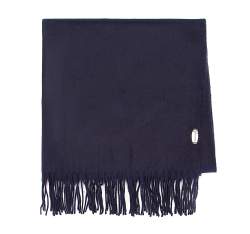 Женский широкий классический шарф, темно-синий, 91-7D-X10-7, Фотография 1