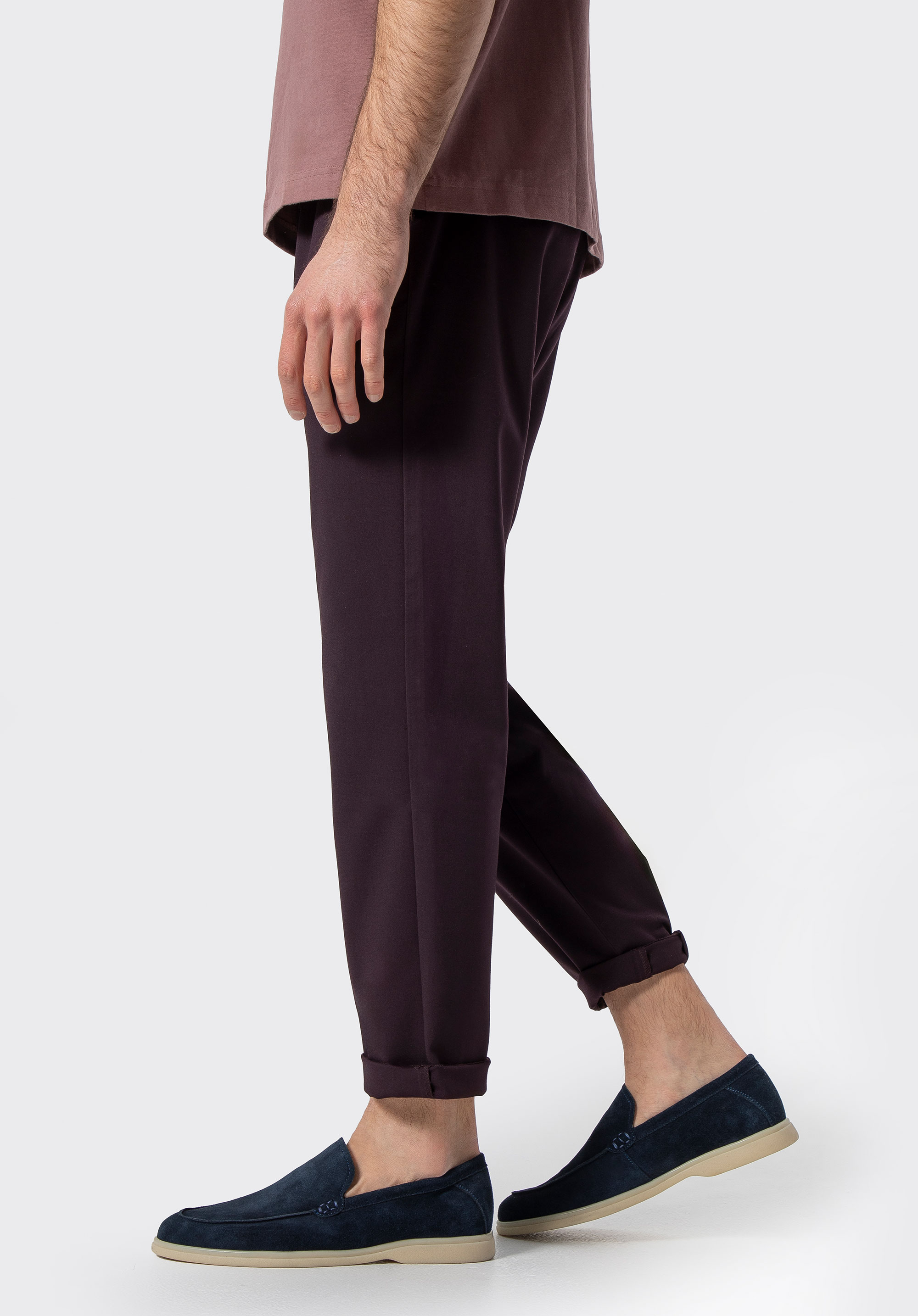 Чоловічі замшеві лофери, темно-синій, 100-M-501-N-44, Фото 1