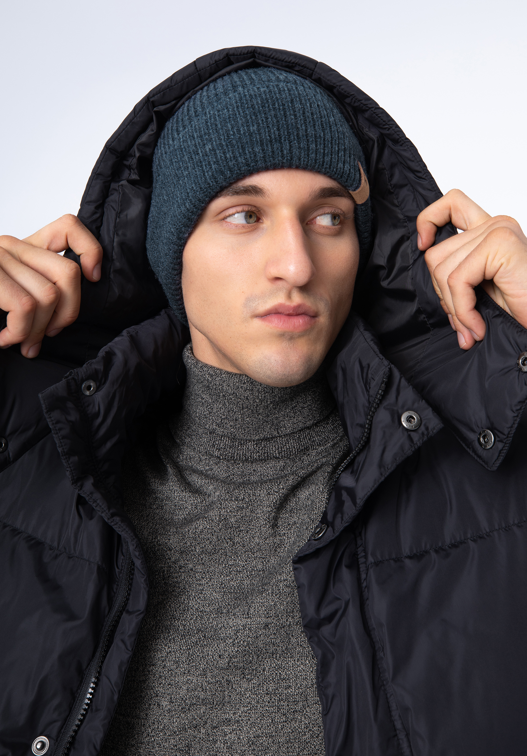 Шапка зимова чоловіча, темно-синій, 99-HF-020-7, Фото 1