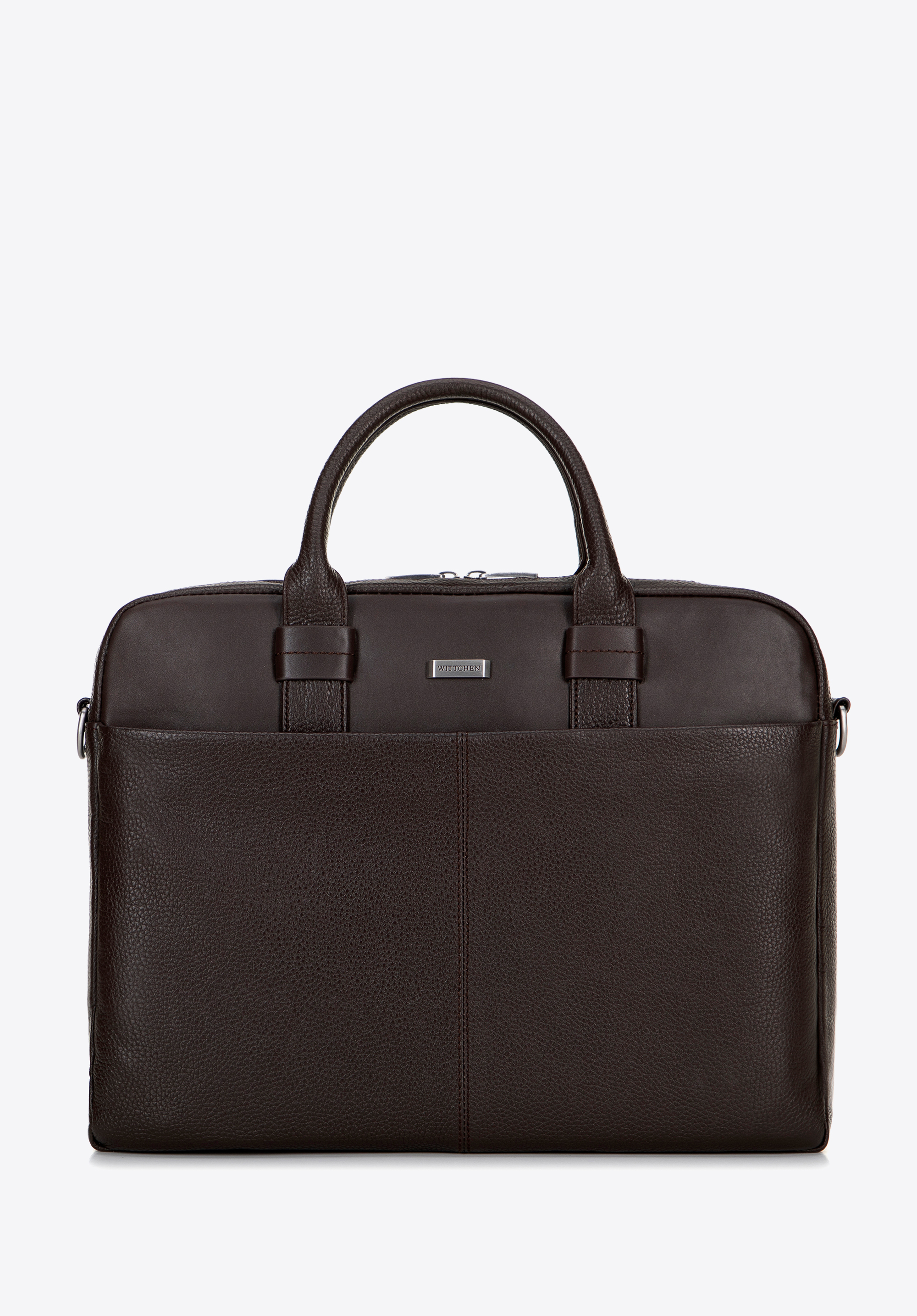 Kožená taška na notebook 16&quot;., tmavě hnědá, 100-3U-809-4, Obrázek 1