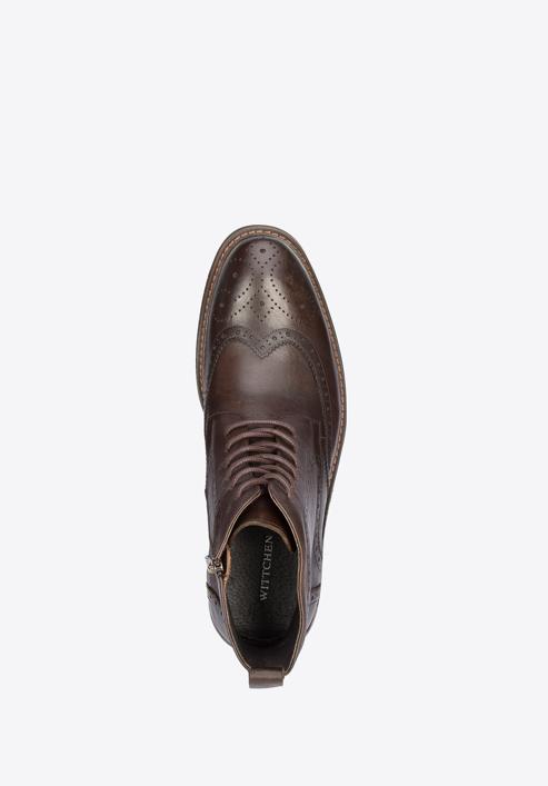 Panské boty, tmavě hnědá, 95-M-511-4-43, Obrázek 5