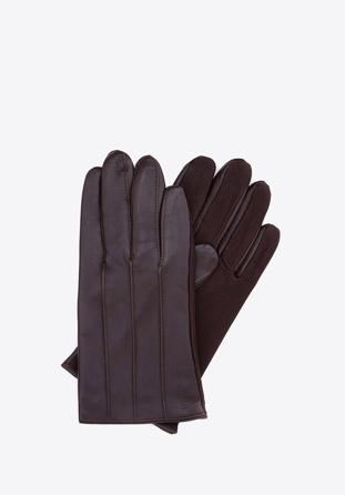 Pánské rukavice, tmavě hnědá, 39-6-342-B-L, Obrázek 1