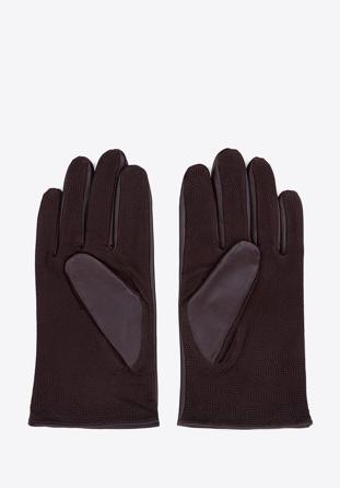 Pánské rukavice, tmavě hnědá, 39-6-342-B-L, Obrázek 1