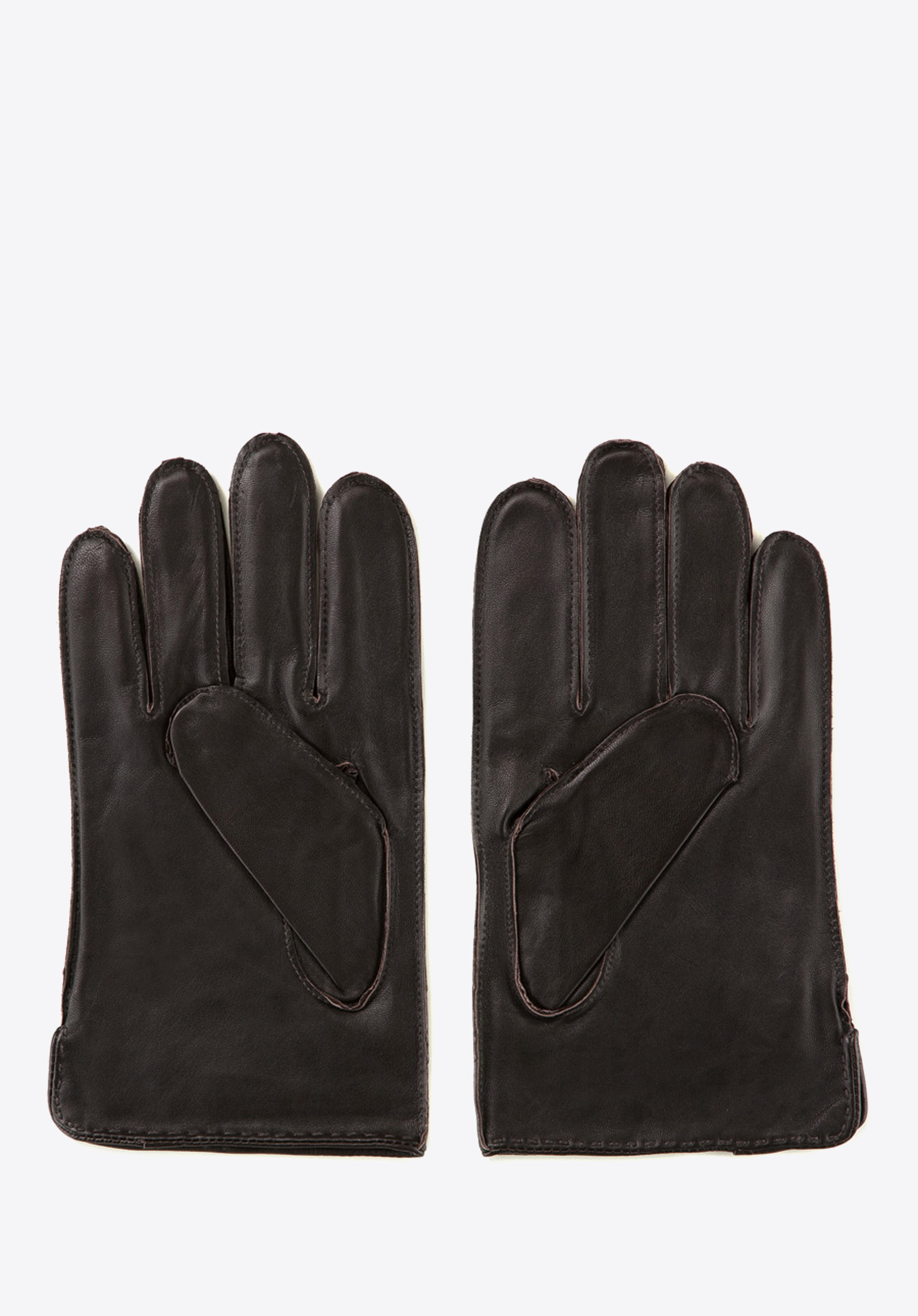 Pánské rukavice, tmavě hnědá, 39-6-348-D-L, Obrázek 1