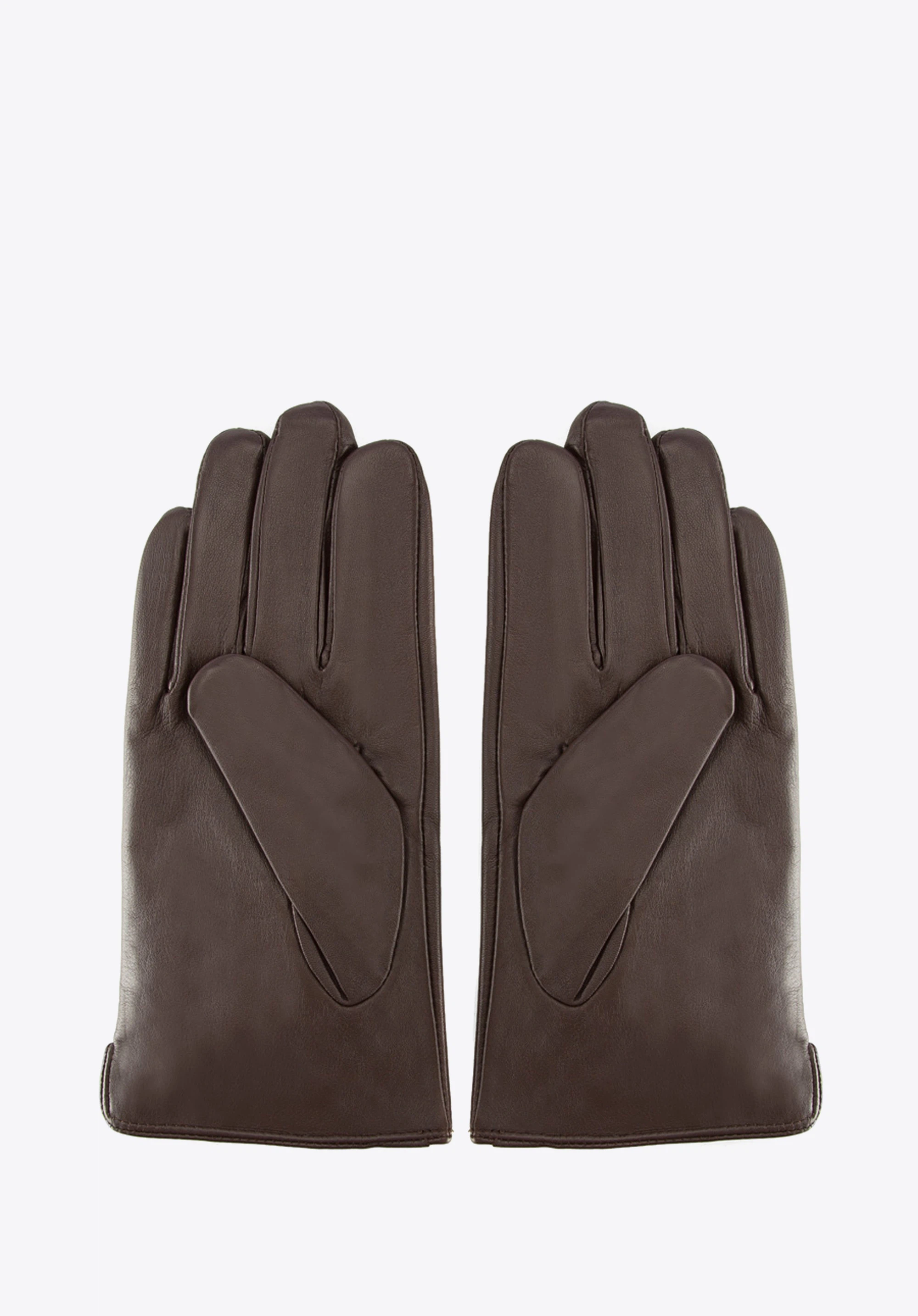 Pánské rukavice, tmavě hnědá, 39-6L-328-B-S, Obrázek 1
