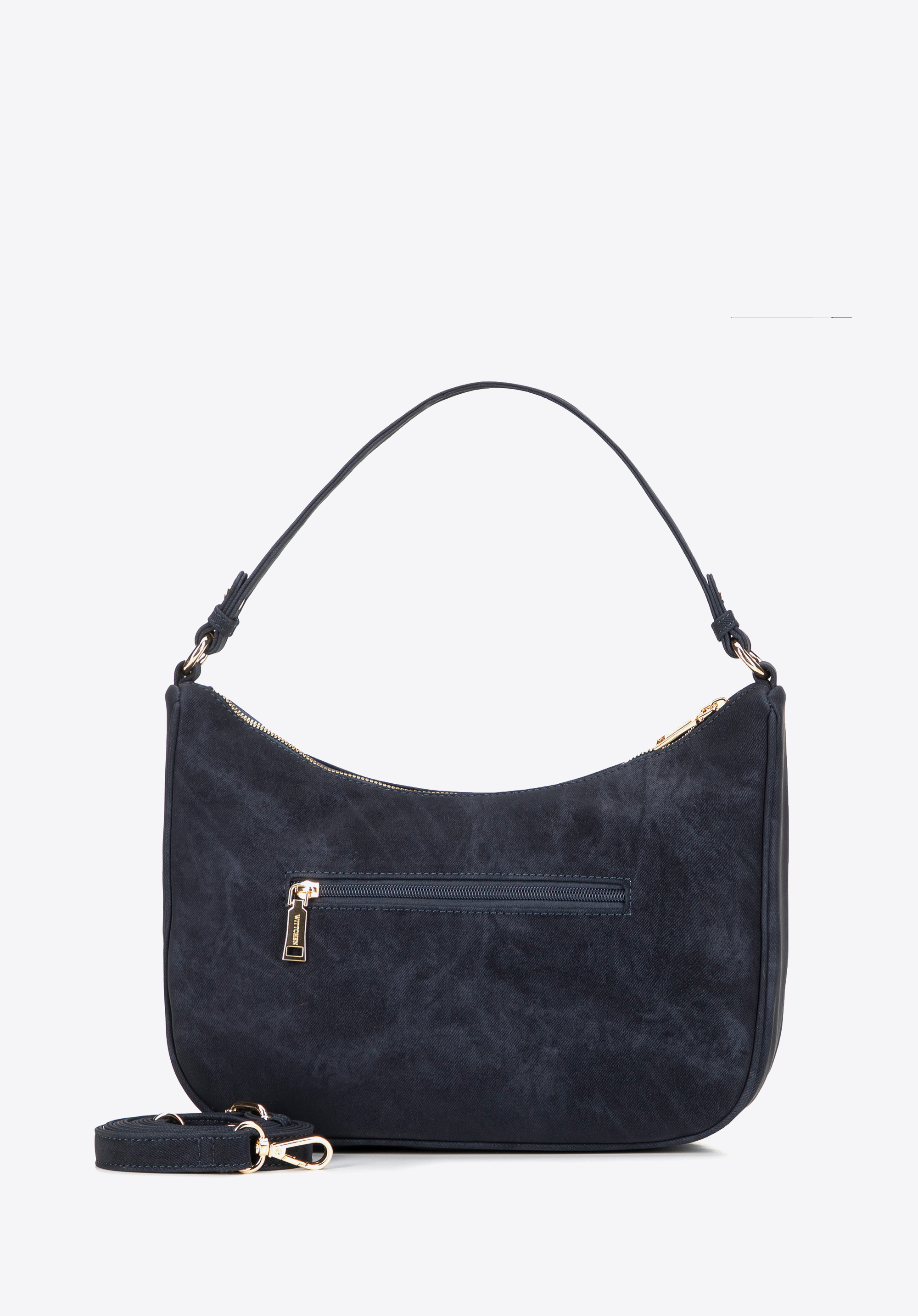 Dámská kabelka přes rameno s ozdobnými cvočky, tmavě modrá, 101-4Y-713-7, Obrázek 1