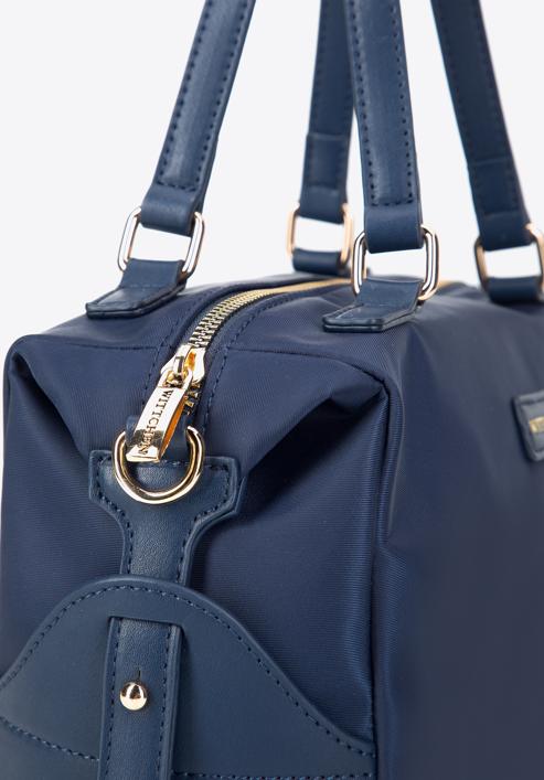 Dámská kabelka s nylonu, tmavě modrá, 97-4Y-104-7, Obrázek 4