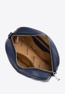 Dámská kabelka vyrobená z šikmo prošívané ekologické kůže, tmavě modrá, 97-4Y-758-N, Obrázek 4