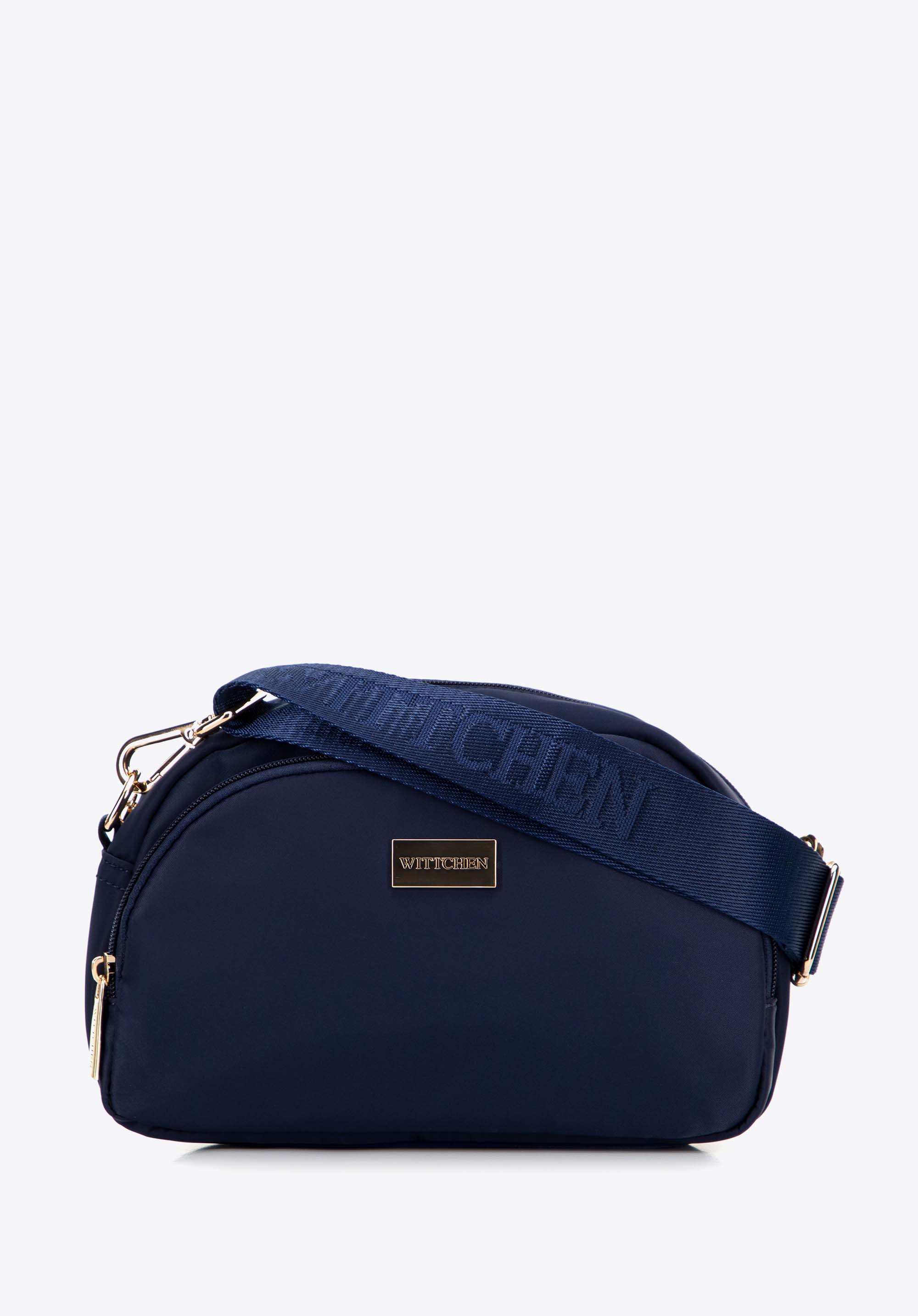 Dámská nylonová crossbody kabelka, tmavě modrá, 29-4P-204-90, Obrázek 1