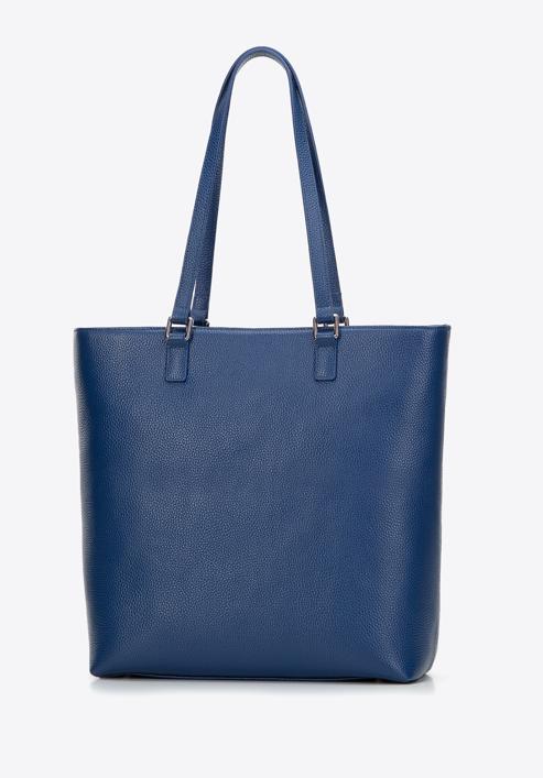Dámská velká kožená nákupní taška, tmavě modrá, 29-4E-018-1, Obrázek 3