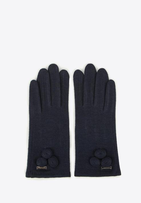 Dámské rukavice, tmavě modrá, 47-6-114-GC-U, Obrázek 3