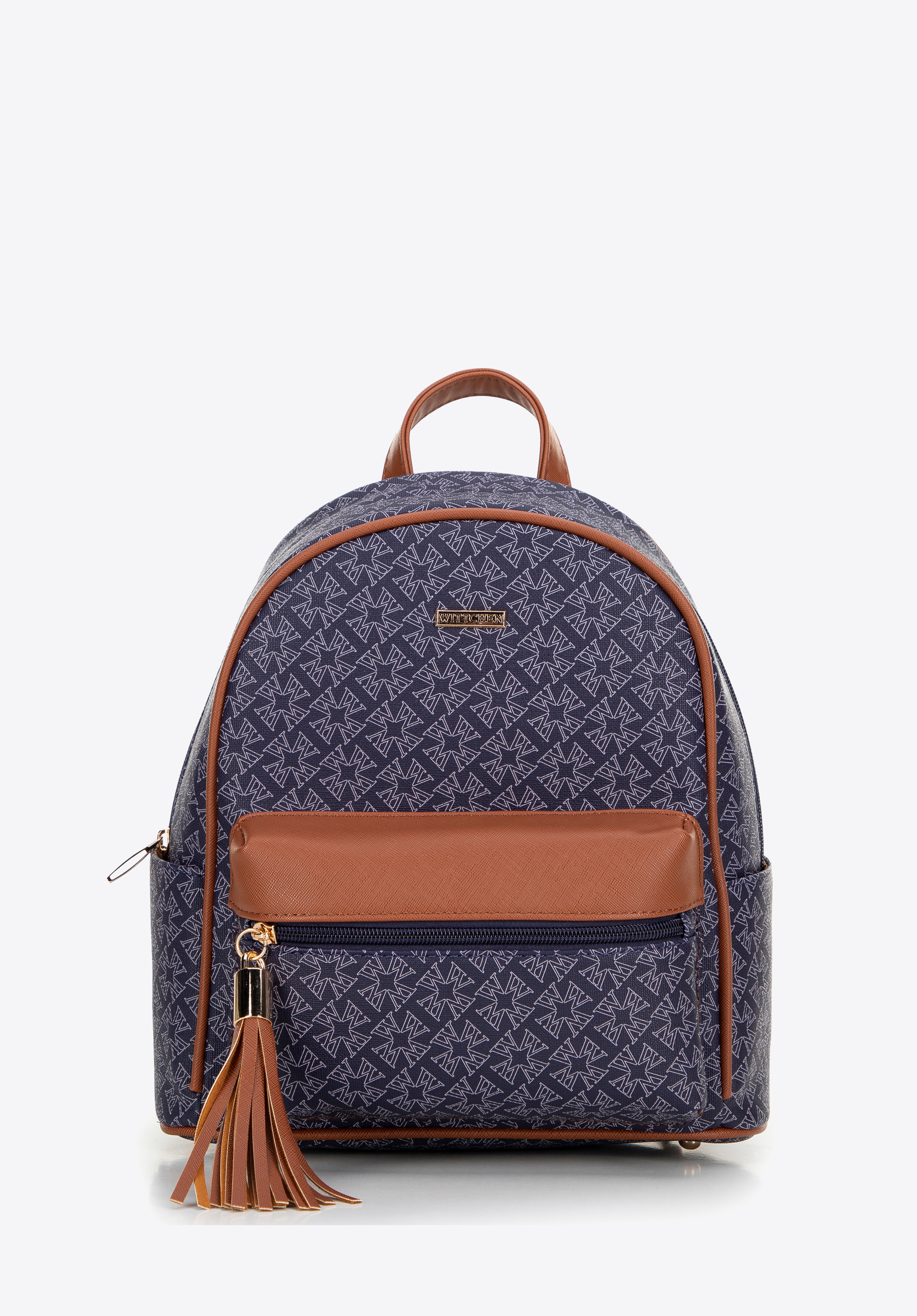 Dámský batoh s střapcem, tmavě modrá, 99-4Y-523-7, Obrázek 1