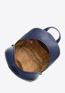 Dámský batoh vyroben z ekologické kůže, tmavě modrá, 97-4Y-759-P, Obrázek 3
