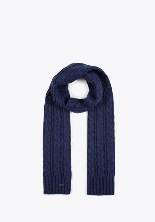Dámský šátek, tmavě modrá, 97-7F-016-P, Obrázek 2