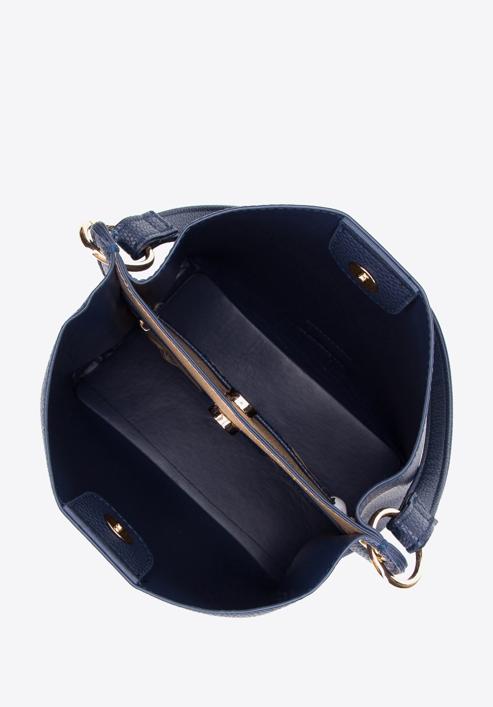 Dvoukomorová dámská kabelka z ekologické kůže s pouzdrem, tmavě modrá, 97-4Y-239-4, Obrázek 5