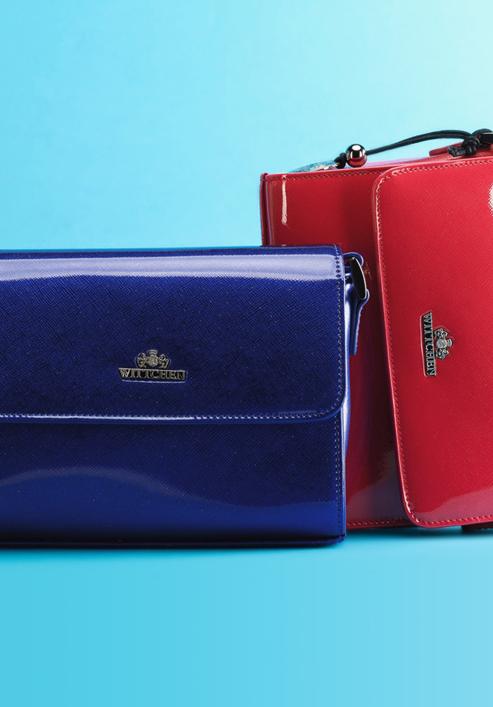 Lakovaná dámská kabelka, tmavě modrá, 25-4-104-P, Obrázek 8
