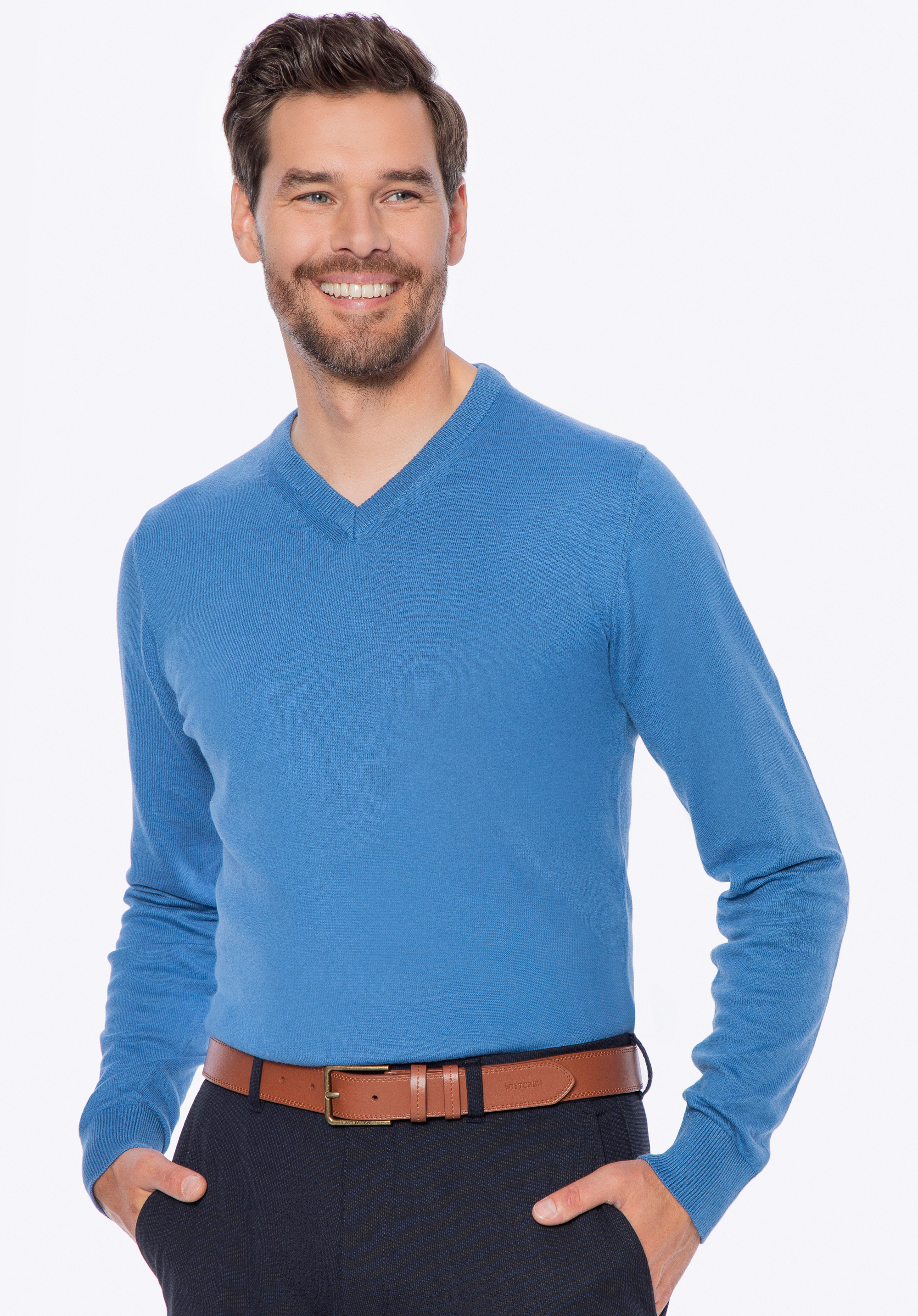 Pánský svetr ze směsi bavlny a kašmíru