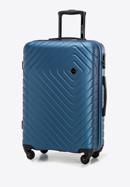 Střední kufr z ABS s geometrickým ražením, tmavě modrá, 56-3A-752-11, Obrázek 4
