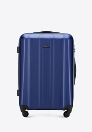 Střední kufr, tmavě modrá, 56-3P-112-95, Obrázek 1