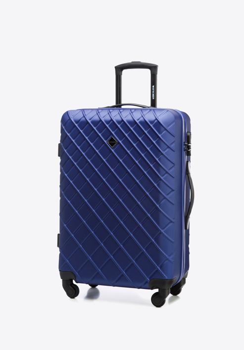 Střední kufr z ABS-u, tmavě modrá, 56-3A-552-11, Obrázek 5