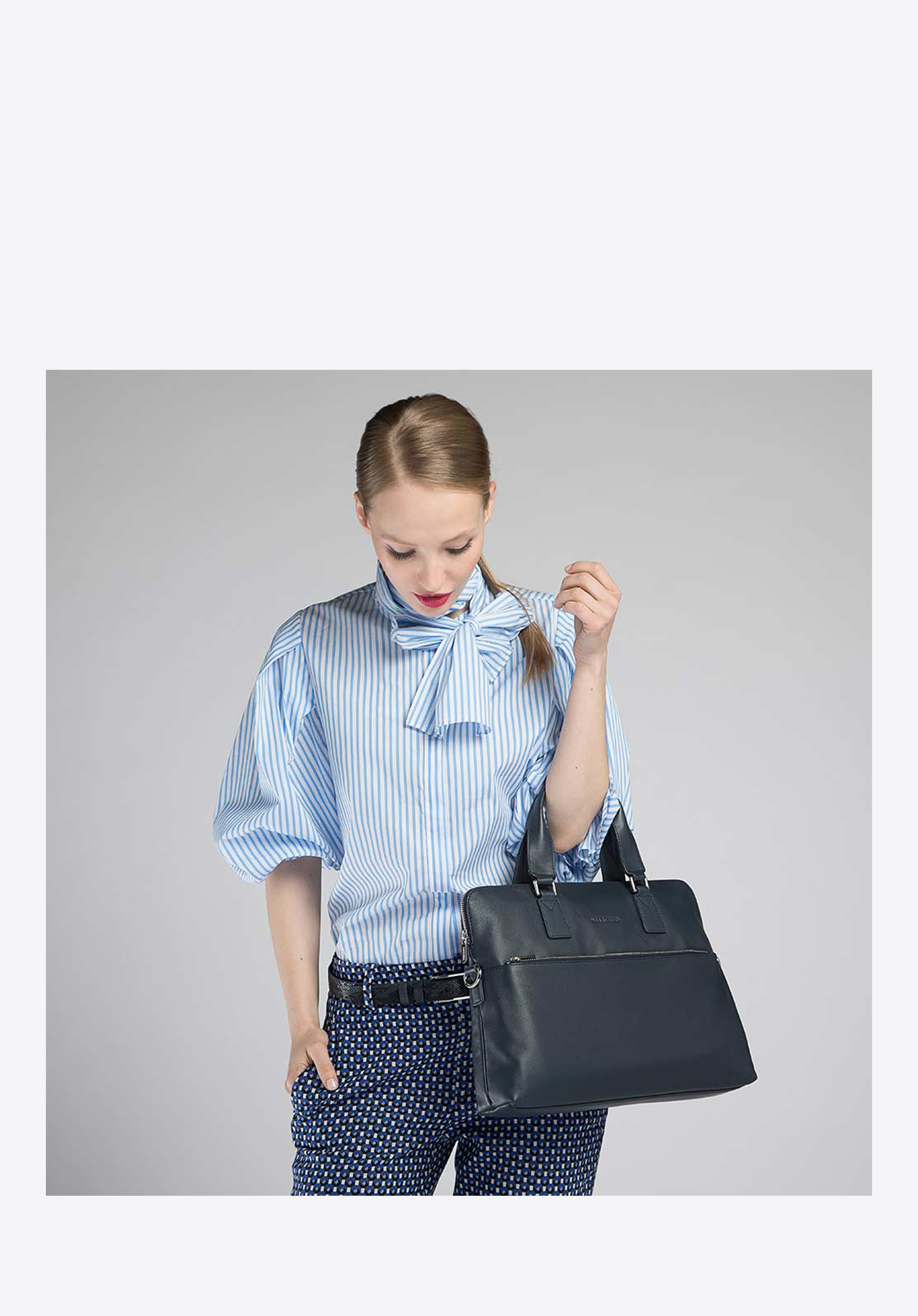 Taška, tmavě modrá, 90-3U-254-7, Obrázek 1