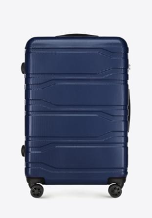 Velký kufr, tmavě modrá, 56-3P-983-91, Obrázek 1