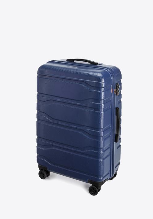 Velký kufr, tmavě modrá, 56-3P-983-31, Obrázek 4