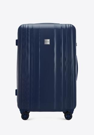 Velký kufr z polykarbonátů, tmavě modrá, 56-3P-303-90, Obrázek 1