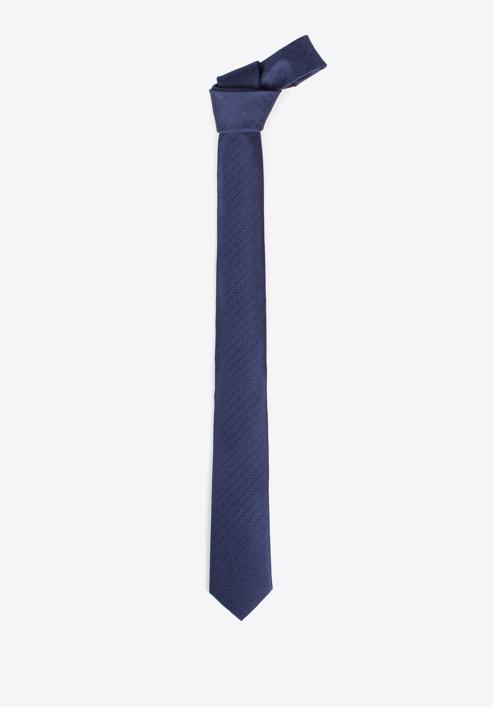 Vzorovaná hedvábná kravata, tmavě modrá, 97-7K-001-X7, Obrázek 2
