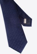 Vzorovaná hedvábná kravata, tmavě modrá, 97-7K-001-X7, Obrázek 4