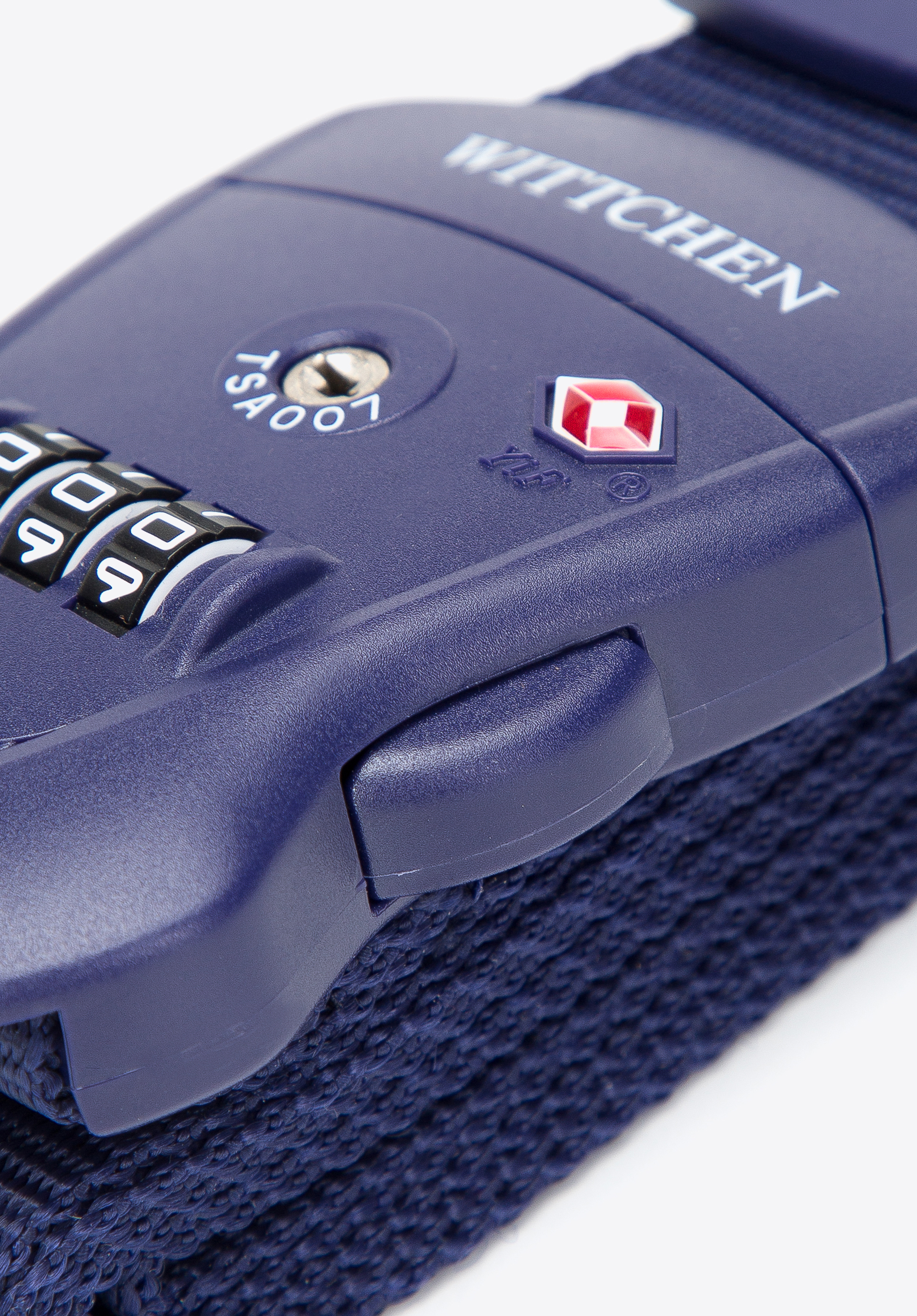 Zamykací pás na zavazadla se zámkem, tmavě modrá, 56-30-013-96, Obrázek 1