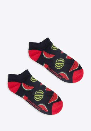 Panské ponožky, tmavě modro-červená, 94-SM-005-X1-40/42, Obrázek 1