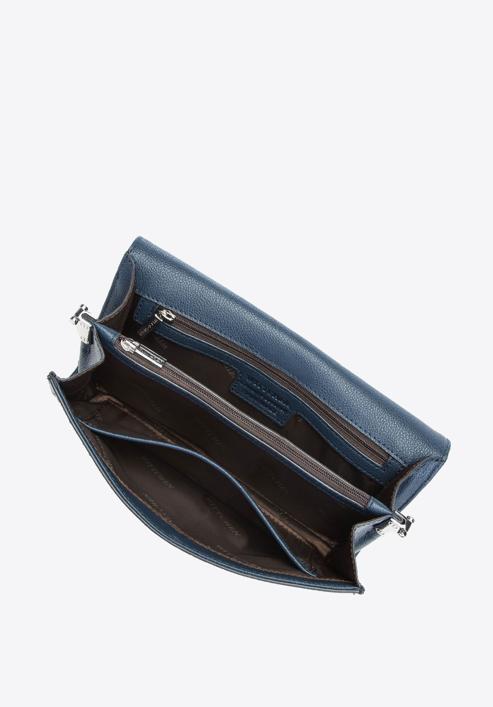 Kožená dámská kabelka, tmavě modro-šedá, 91-4E-616-7, Obrázek 4