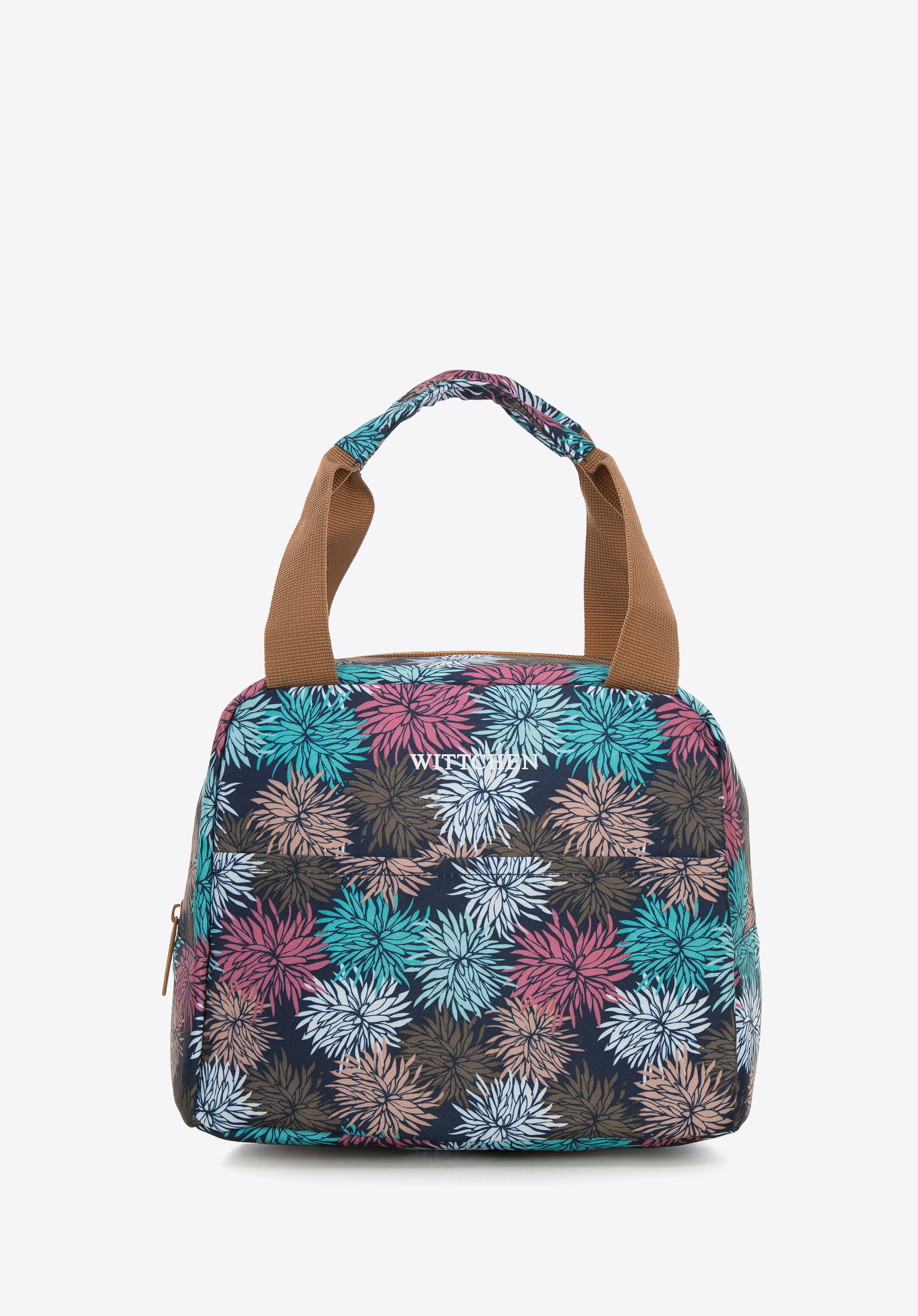 Zaoblená obedová taška, tmavomodro-ružová, 56-3-021-9P, Obrázok 1