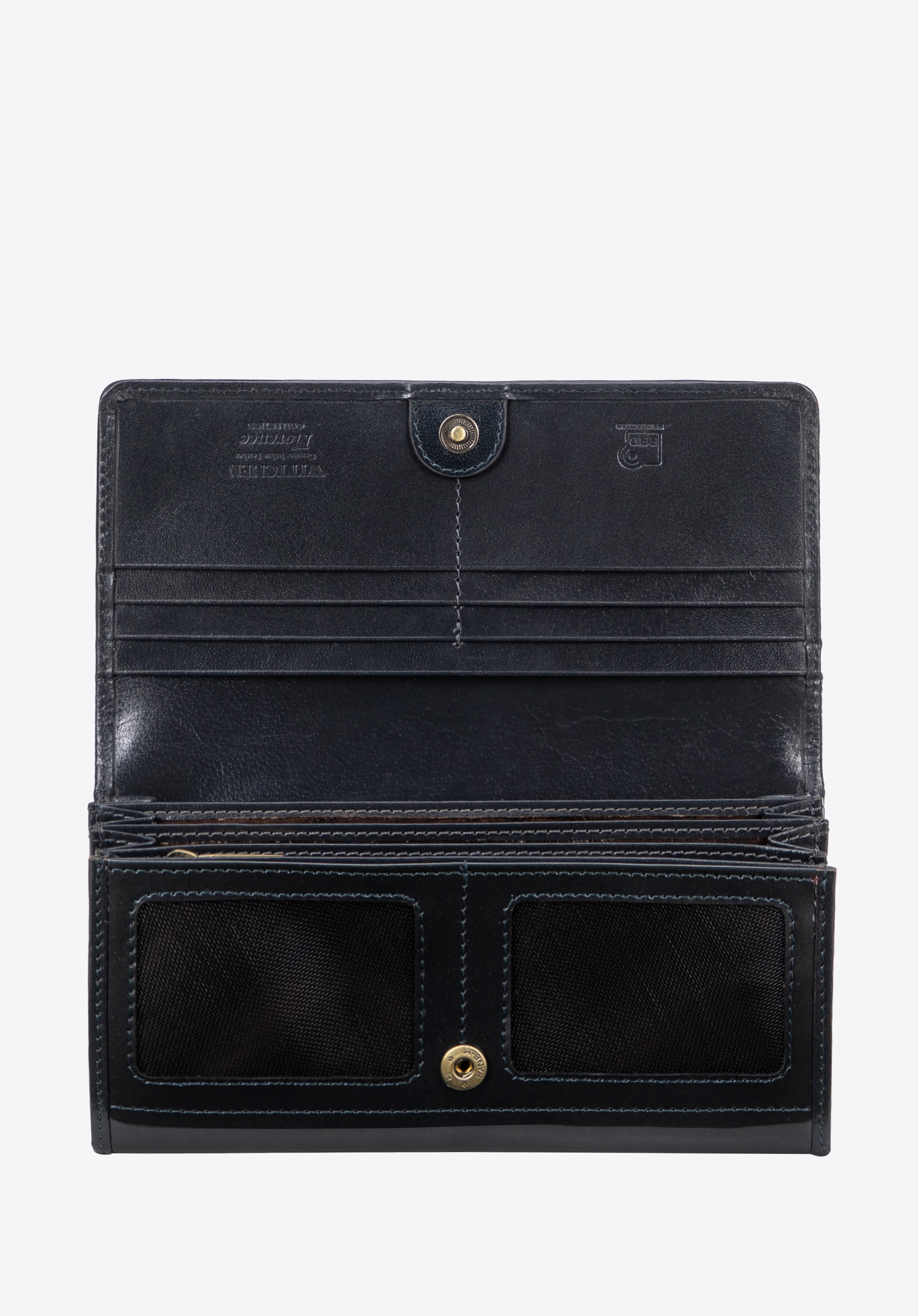 Dámská lakovaná peněženka, tmavošedá, 14-1L-052-8A, Obrázek 1