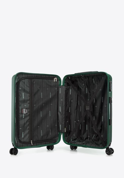 Sada kufrů ABS s diagonálními pruhy, tmavozelený, 56-3A-74K-85, Obrázek 6