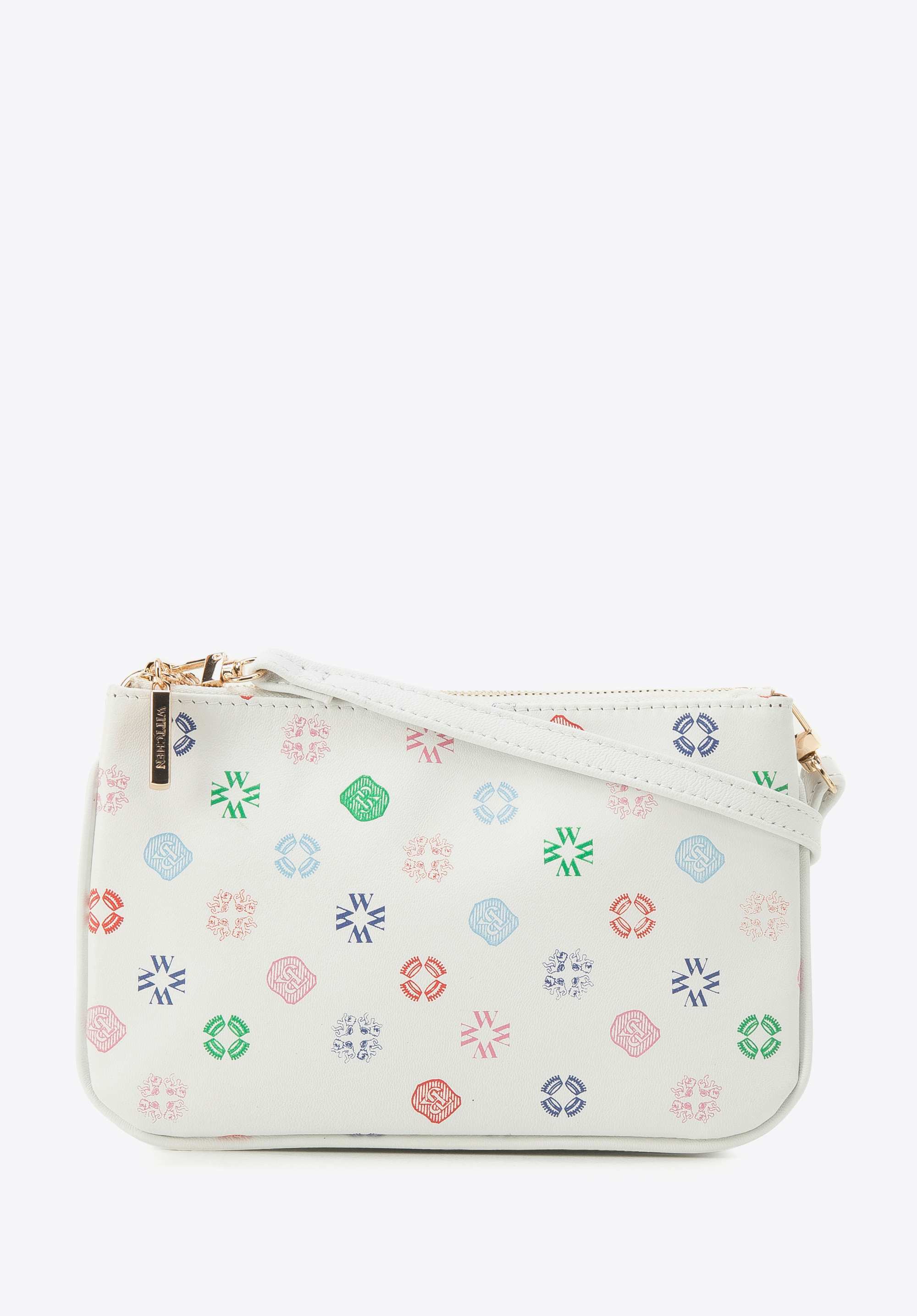 Női monogramos bőr mini kistáska