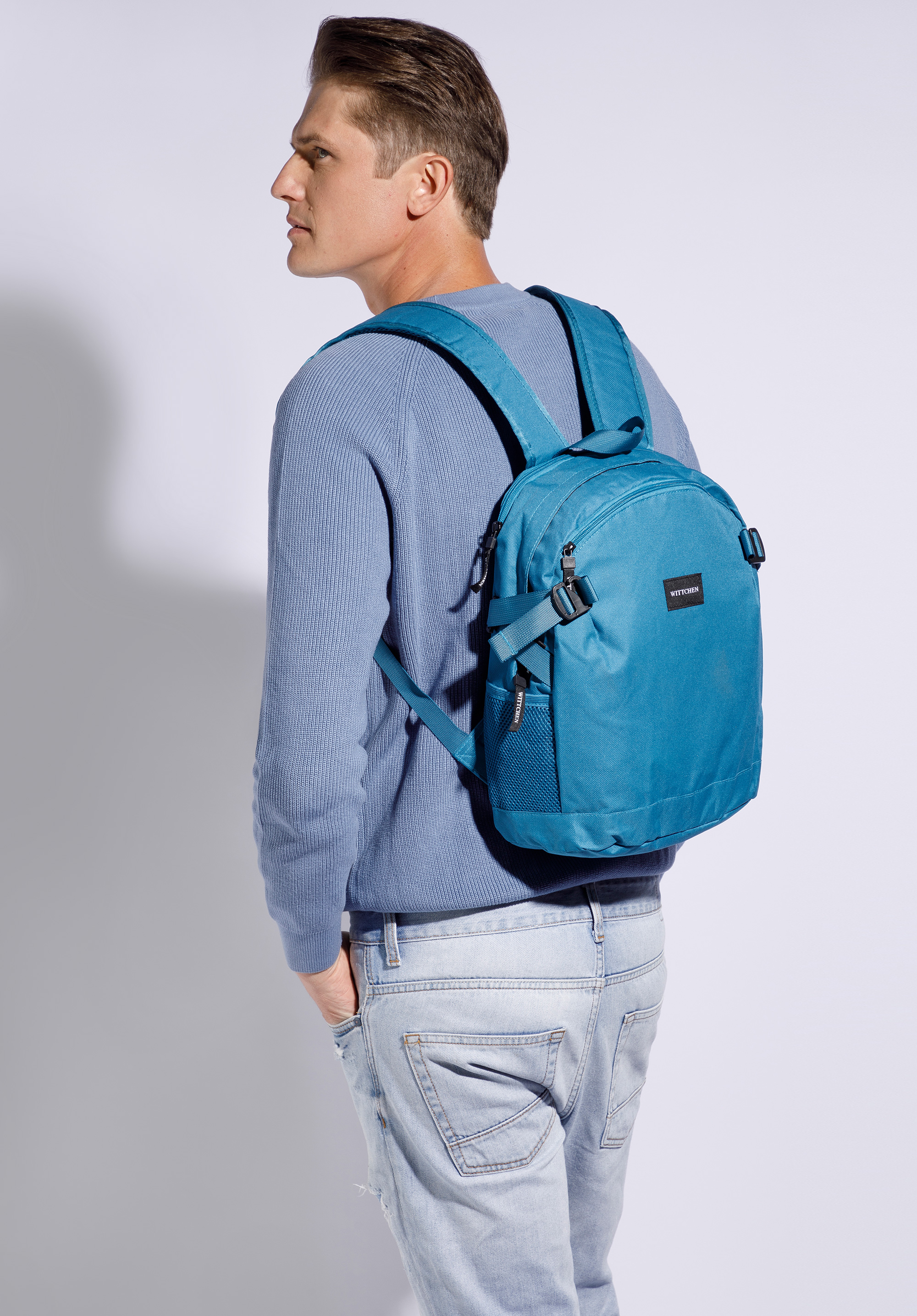 Kompakter Rucksack für das Flugzeug, türkis, 56-3S-937-85, Bild 1