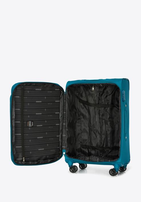 Einfarbiges Kofferset, türkis, 56-3S-65S-9, Bild 6