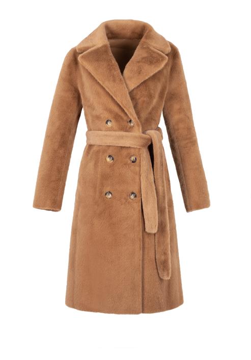 Oboustranný dámský kabát, velbloud, 97-9W-004-5-L, Obrázek 31